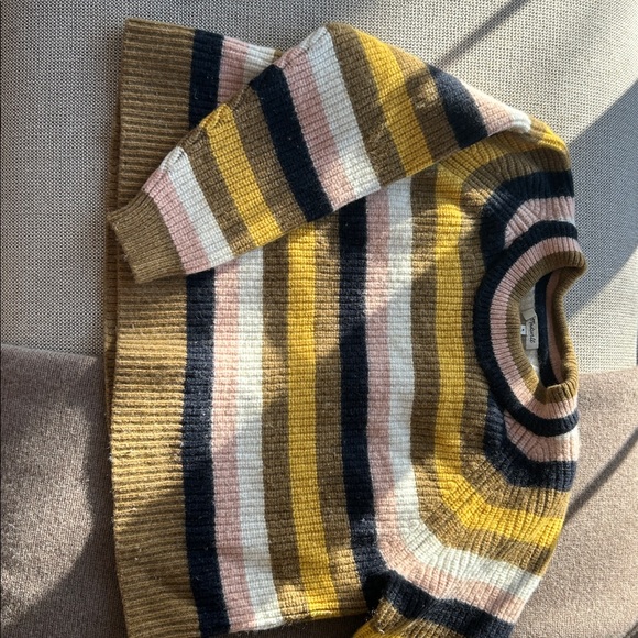 Madewell Striped Tilden Pullover Sweater Medium - Picture 12 of 13